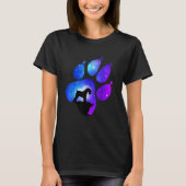 Kerry Blue Terrier Paw Dog  Mom Dad Tシャツ (正面)