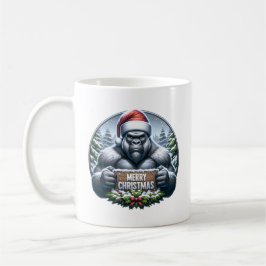 Kerst Gorilla コーヒーマグカップ
