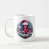 Kerst Octopus コーヒーマグカップ (左)