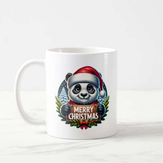 Kerst Panda コーヒーマグカップ (左)
