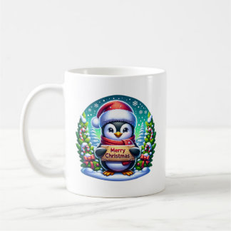 Kerst Penguin コーヒーマグカップ