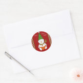 kerst stickers ... ラウンドシール (封筒)