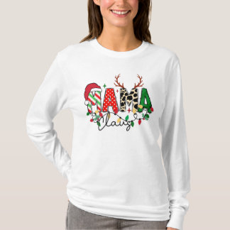 Kerst T-shirt met leuke tekst Sama Claus Tシャツ