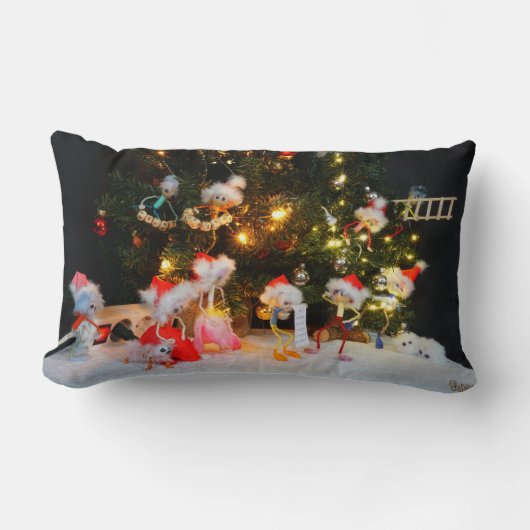 Kerst zoekplaatje van de Fubby's. ランバークッション (正面)