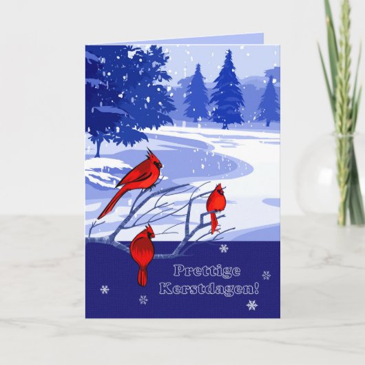 Kerstdagenを終了。クリスマスカードのオランダ シーズンカード (正面)