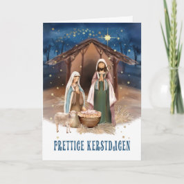 Kerstdagenを終了。出生シーンカードオランダ シーズンカード