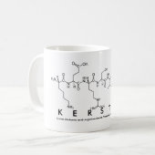 Kerstenペプチド名mug コーヒーマグカップ (正面左)