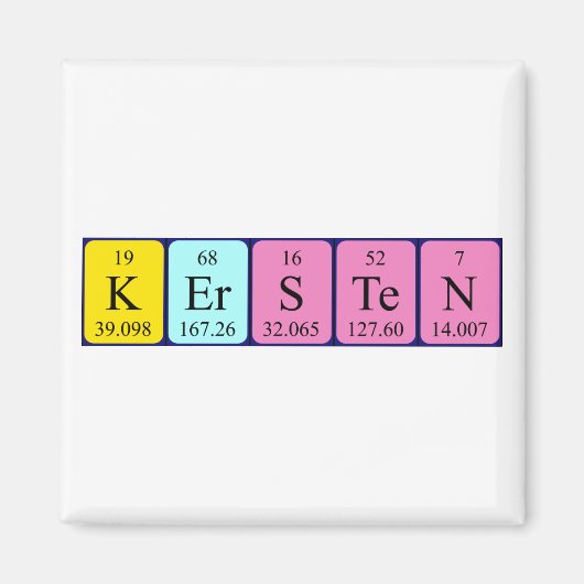 Kersten周期表名磁石 マグネット (正面)