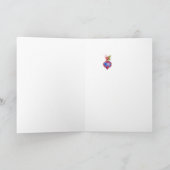 Kerstengel achter de piano カード (内部)