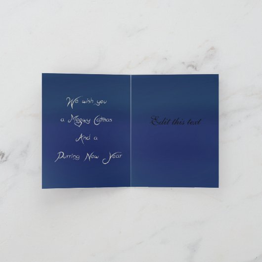 Kerstkaart ‘cats’ カード (内部)