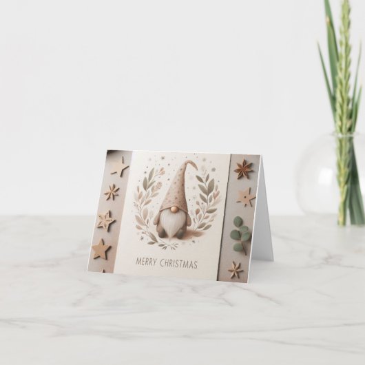 Kerstkaart kabouter シーズンカード (正面)