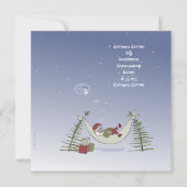 kerstman in hangmat カード (正面)