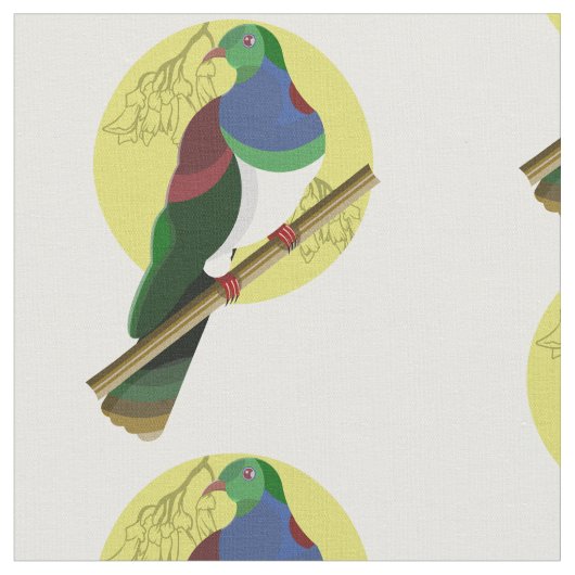 KERURU Wood pigeon ファブリック (クローズアップ)