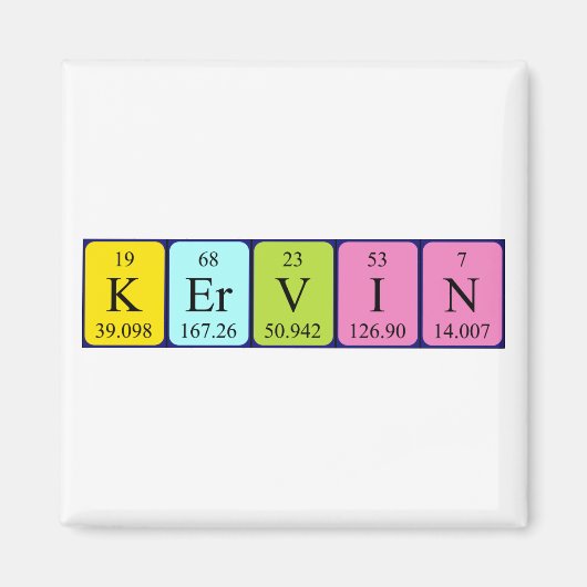 Kervin周期表名磁石 マグネット (正面)