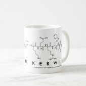 Kerwinペプチド名mug コーヒーマグカップ (正面右)