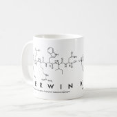 Kerwinペプチド名mug コーヒーマグカップ (正面左)