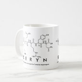 Kerynペプチド名mug コーヒーマグカップ (正面左)