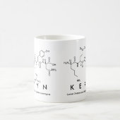 Kerynペプチド名mug コーヒーマグカップ (中央)