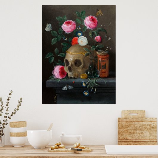 Kessel's Vanitas Still Life ポスター (キッチン)