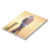 Kestrel、Falco sparverius、米国およびカナダへの先住民 ノートパッド (回転)