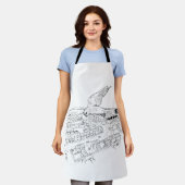 Kestrel Over the City Apron エプロン (着用した状態)