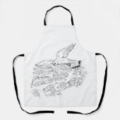 Kestrel Over the City Apron エプロン (正面)