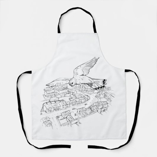 Kestrel Over the City Apron エプロン (正面)