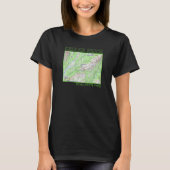 Kesugi Ridge Hiking Map Denali State Park Alaska S Tシャツ (正面)