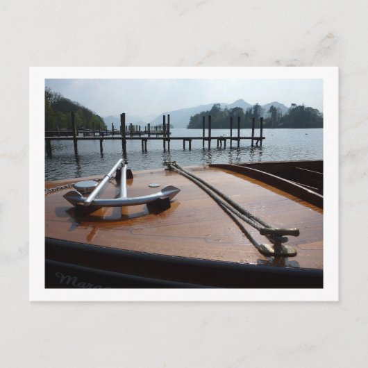 Keswickのボートの着陸 ポストカード (正面)