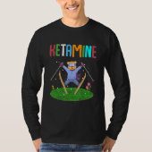 Ketamine Skiing Jumping Bear Tシャツ (正面)