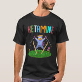 Ketamine Skiing Jumping Bear Tシャツ (正面)