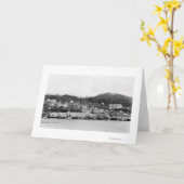 Ketchikanのアラスカの写真の水辺地帯の眺め カード (黄色い花)