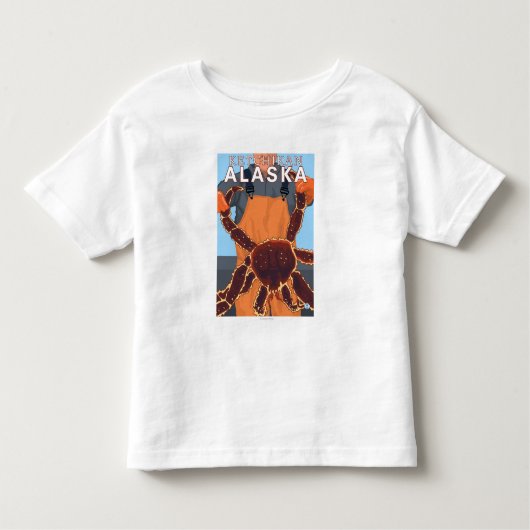 Ketchikan、アラスカ-タラバガニ漁師 トドラーTシャツ (正面)