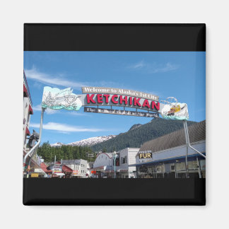 Ketchikan Alaska土産フォトマグネット マグネット