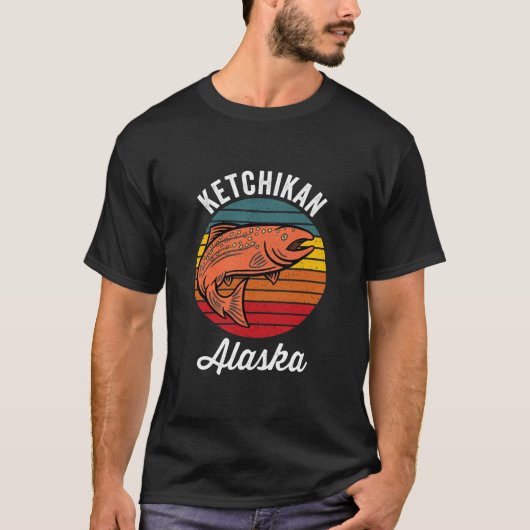 Ketchikan Alaska Salmon Fishing  Tシャツ (正面)