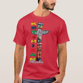 Ketchikan Alaska Totem Pole Native Art Souvenir Ke Tシャツ
