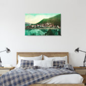 Ketchkan, Alaska Town View - First City in キャンバスプリント (インサイチュ (寝室))