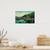 Ketchkan, Alaska Town View - First City in ポスター (キッチン)