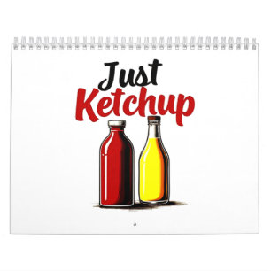 Ketchupおもしろいボトルグラフィックのみketchup カレンダー
