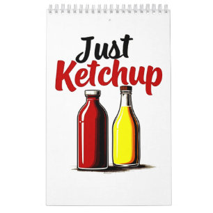 Ketchupおもしろいボトルグラフィックのみketchup カレンダー