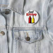Ketchupおもしろいボトルグラフィックのみketchup 缶バッジ (インサイチュ)