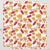 Ketchup & Fries Scrapbook Paper (正面/裏面)