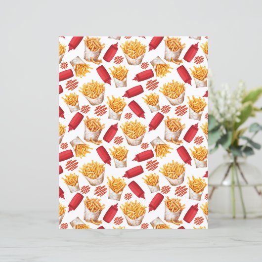 Ketchup & Fries Scrapbook Paper (スタンド正面)
