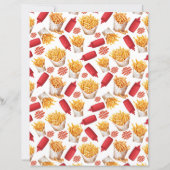 Ketchup & Fries Scrapbook Paper (正面)