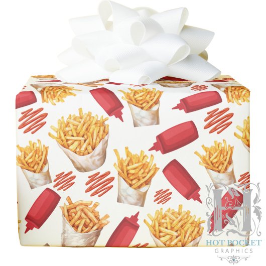 Ketchup & Fries Wrapping Paper ラッピングペーパー
