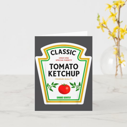 Ketchup Halloween 2024 Costume Matching Mustard Co カード (黄色い花)