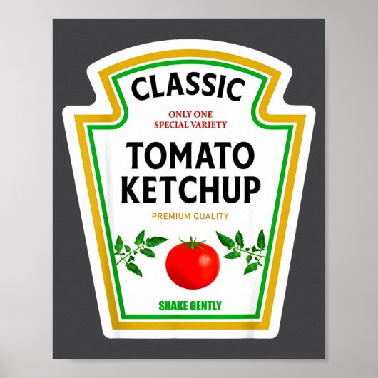 Ketchup Halloween 2024 Costume Matching Mustard Co ポスター (正面)