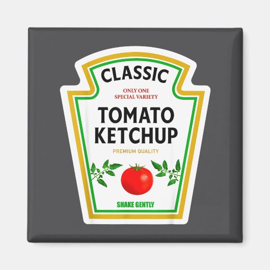 Ketchup Halloween 2024 Costume Matching Mustard Co マグネット (正面)