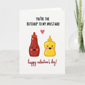 Ketchup Mustard Valentine Card カード (正面)