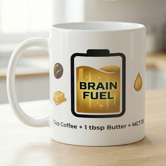 Keto Coffee Brain Fuel Recipe コーヒーマグカップ